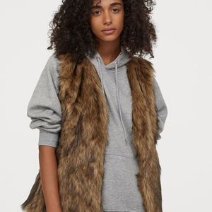 Tobi Mocha As Ever Be Faux Fur Vest